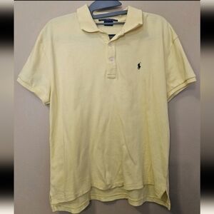 Ralph Lauren Sport Women's Size M Polo Shirt Yellow 100% Cotton